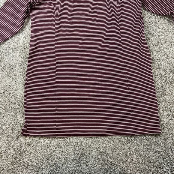 Duluth Trading Co Dress 2X Plus Ponte Pro Maroon Stripe Thick Comfort Outdoor - Picture 7 of 15